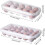 10/18 Egg Storage Box with Lid - Durable Plastic Refrigerator Tray for Kitchen Organization, Holds 18 Eggs 4