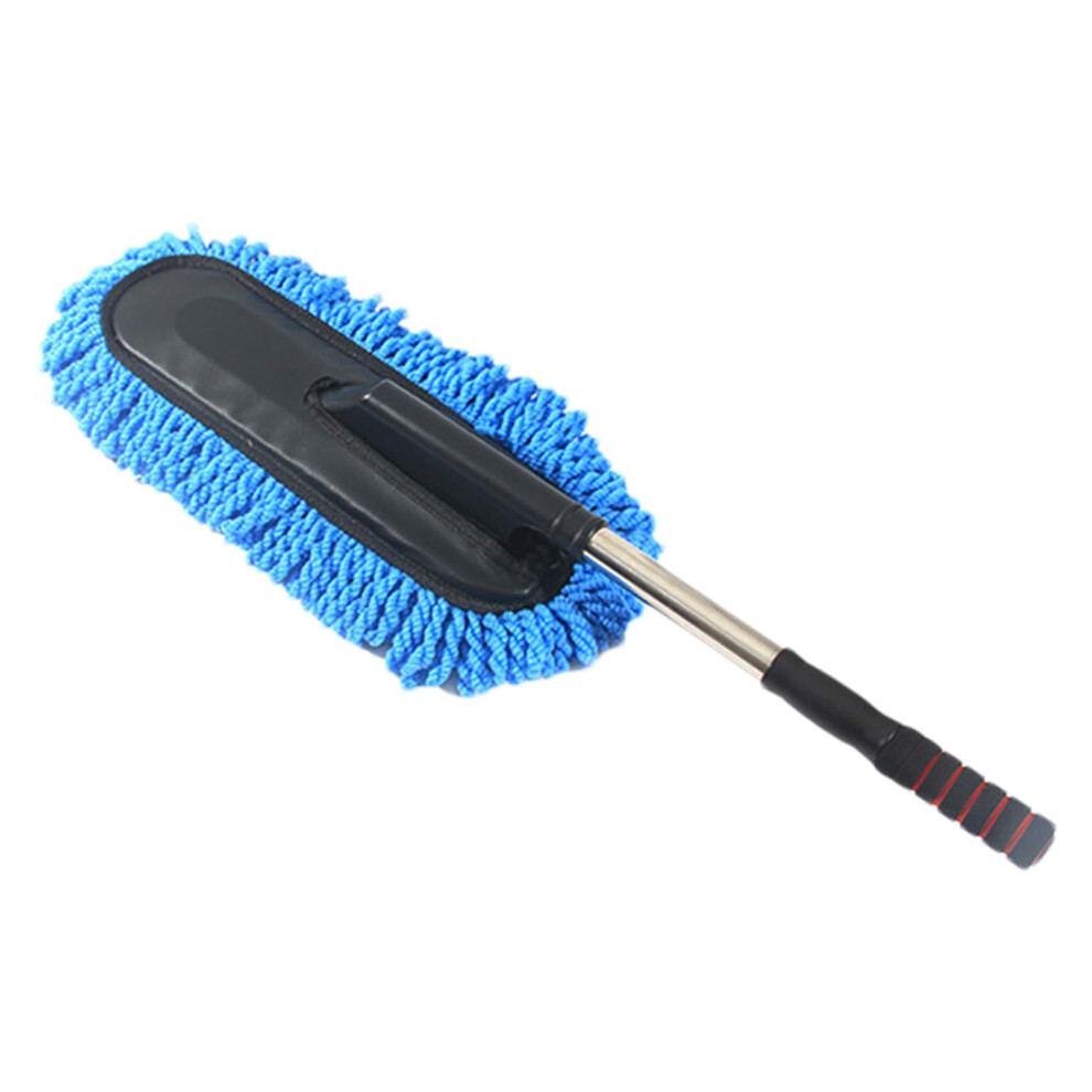 Car Duster Brush - Extendable Soft Microfiber Dust Cleaner For Truck Exterior And Interior, Pollen Removal Tool Blue 9084446754841