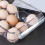 Egg Dispenser with 12 Compartments, Clear Plastic Egg Holder for Fridge, Kitchen Storage Drawer for Cabinets 4
