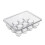 Egg Dispenser with 12 Compartments, Clear Plastic Egg Holder for Fridge, Kitchen Storage Drawer for Cabinets 1