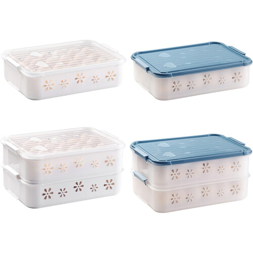 Smart Stackable Container with Lid, Double Layer Drawer, Space-Saving Storage Solution, Durable Plastic, Multi-Functional Design 1