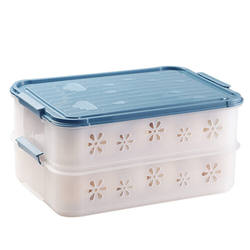 Smart Stackable Container with Lid, Double Layer Drawer, Space-Saving Storage Solution, Durable Plastic, Multi-Functional Design