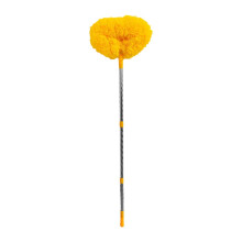 Duster for Ceiling Fans with Long Reach Pole, Yellow Microfiber for Efficient Household Cleaning