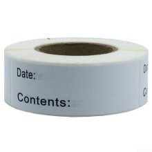 DIY Removable Date Labels for Food Storage Organization in Kitchens and Grocery Stores, Waterproof, 1 Inch by 2.5 Inch