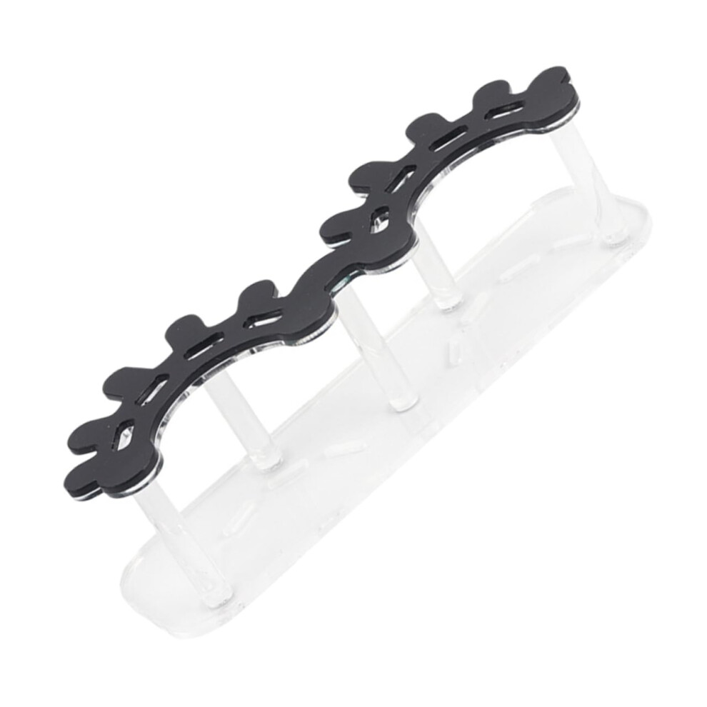 Acrylic Lash Shaped Tweezer Holder Organizer for Eyelash Extension Tools - Durable Acrylic Display Rack for Salons and Home Use