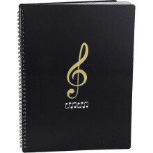 Music Folder for Sheet Music While Playing A4 Size Paper Documents Holder Storage 30 Pockets Clef