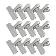 Heavy Duty Stainless Steel Chip Bag Clips 812pcs Set for Fresh Snacks Storage 12pcs Durable Kitchen Tools