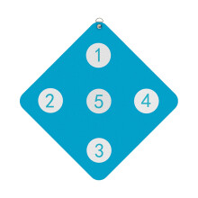 Target Practice Wall Mounted Training Board | Lake Blue Auxiliary Strike Panel for Youth and Adult Use