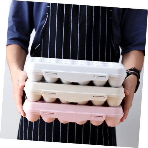 2pcs Stackable Storage Box Set for Refrigerator, Shatterproof Pink Kitchen Organizer, Anti-Collision Design, Practical Size 2