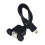 USB Type B USB-B Female with Panel Mount to Mini USB Plug Male Adapter Cable 15