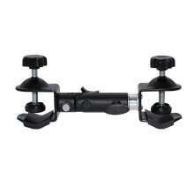 Double Super Clamp Camera Mount with Magic Arm, Adjustable Umbrella Stand Holder for Photography Accessories and Reflector Tools