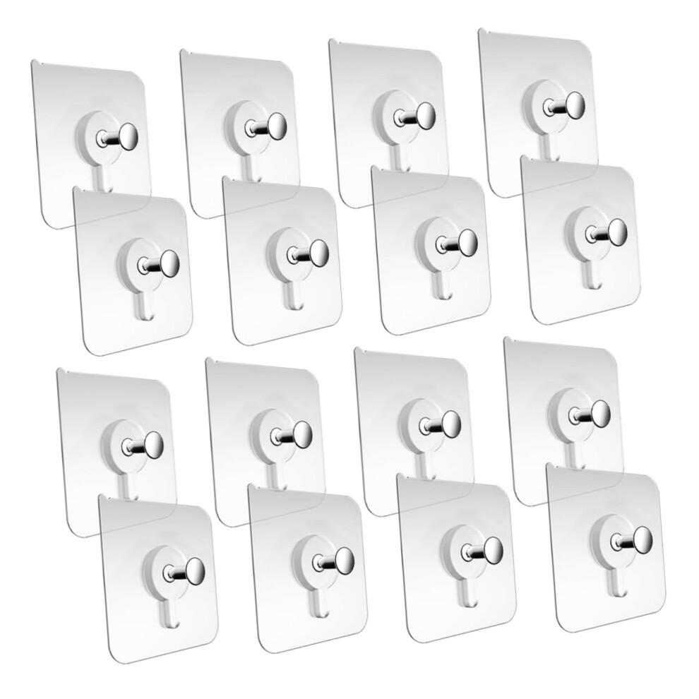 No Nail Adhesive Hooks For Wall 50Pcs Heavy Duty Picture Hangers Sticky Tack Easy Install For Home Office Decor 9016109667298