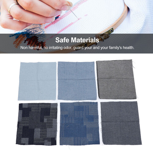 Water Soluble Sashiko Hand Embroidery Kit for Beginners, Portable, Multi-Use 2