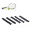 5PCS Pickleball Paddle Edge Tape 21mm PU Serrated 12