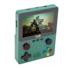 Handheld-Spielekonsole 3,5" IPS HD Dual Joystick 2000mAh Grün