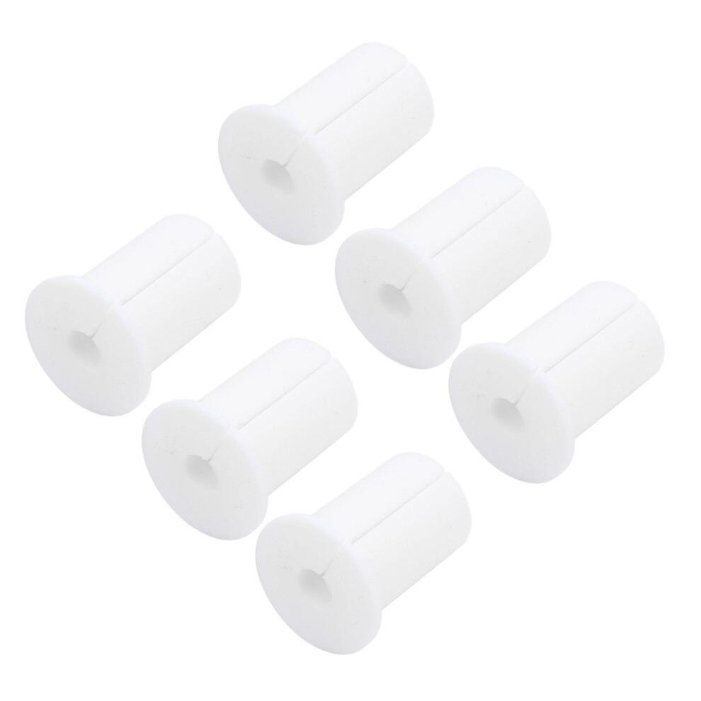 6Pcs White Silicone Cable Routing Kit Â 1In Wall Pass Through Grommet 9481346666210