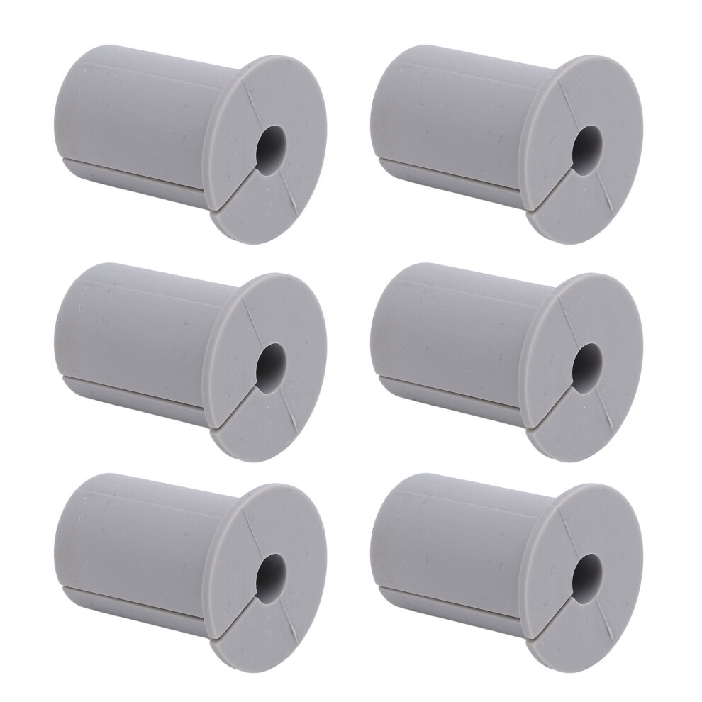 Silicone Ethernet Cable Grommet 6Pcs Â Grey, 3.4X2.5cm Wall Pass Through 6911346666161