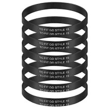 6 Pieces Replacement Vacuum Cleaner Knurled Belt Compatible for Style 15 Upright Vacuum Cleaner