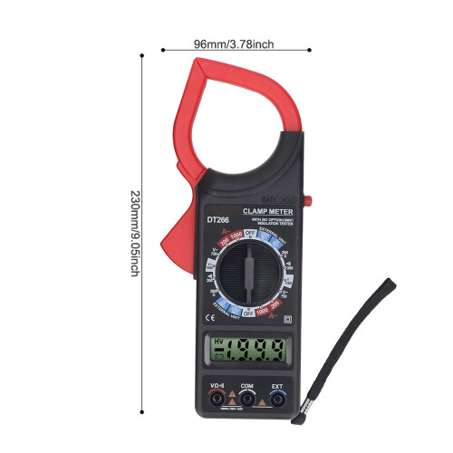 1999 Counts Digital Clamp Multimeter Tester for AC/DC with NCV & Backlight 1