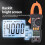 Digital Clamp Meter 600A 600V 4000 Counts with NCV and Backlit Display 7