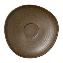 Patina Bronze Saucer 16cm Box of 12 Elegant Drinkware Display for Catering and Fine Dining Events