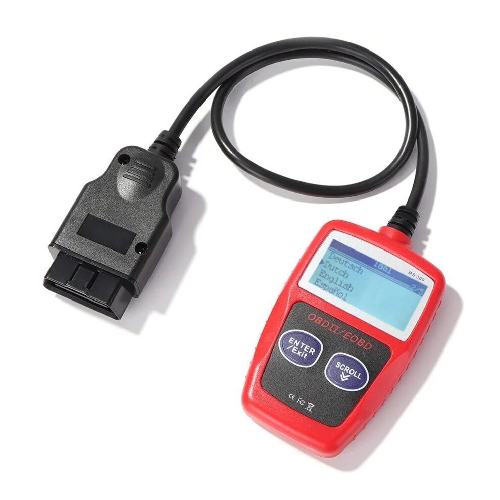 Car Scanner Ms309 Lcd Obd2 Auto Diagnostic Scan Tool, Code Reader, Vehicle Fault Code Reader, Obd2 Reset Tool 6447073463525