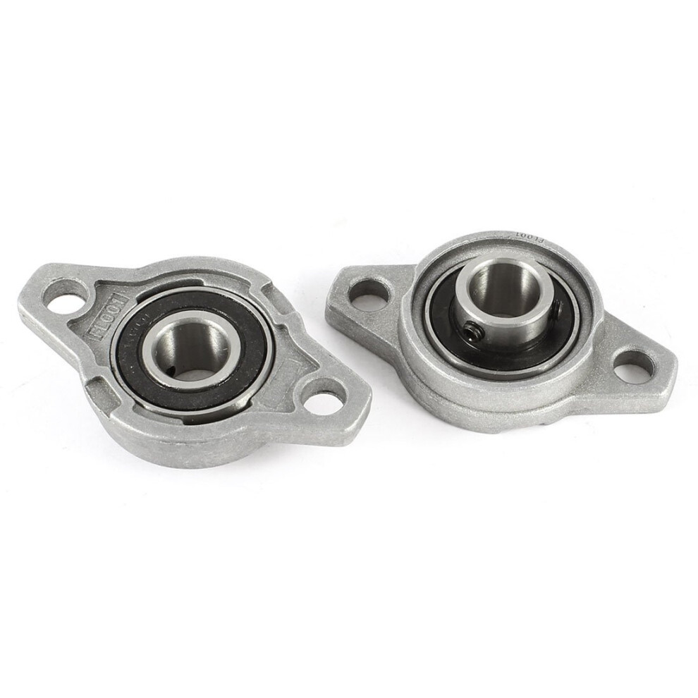 Kfl001 Pillow Block Bearing 12Mm Zinc Aluminium Alloy For Smooth Operation And Easy Installation - 2 Pack 6447073463655