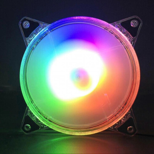 Noiseless Heat Sink Powerful Cool LED Light Computer Case Fast Cooling Fan for Desktop 2