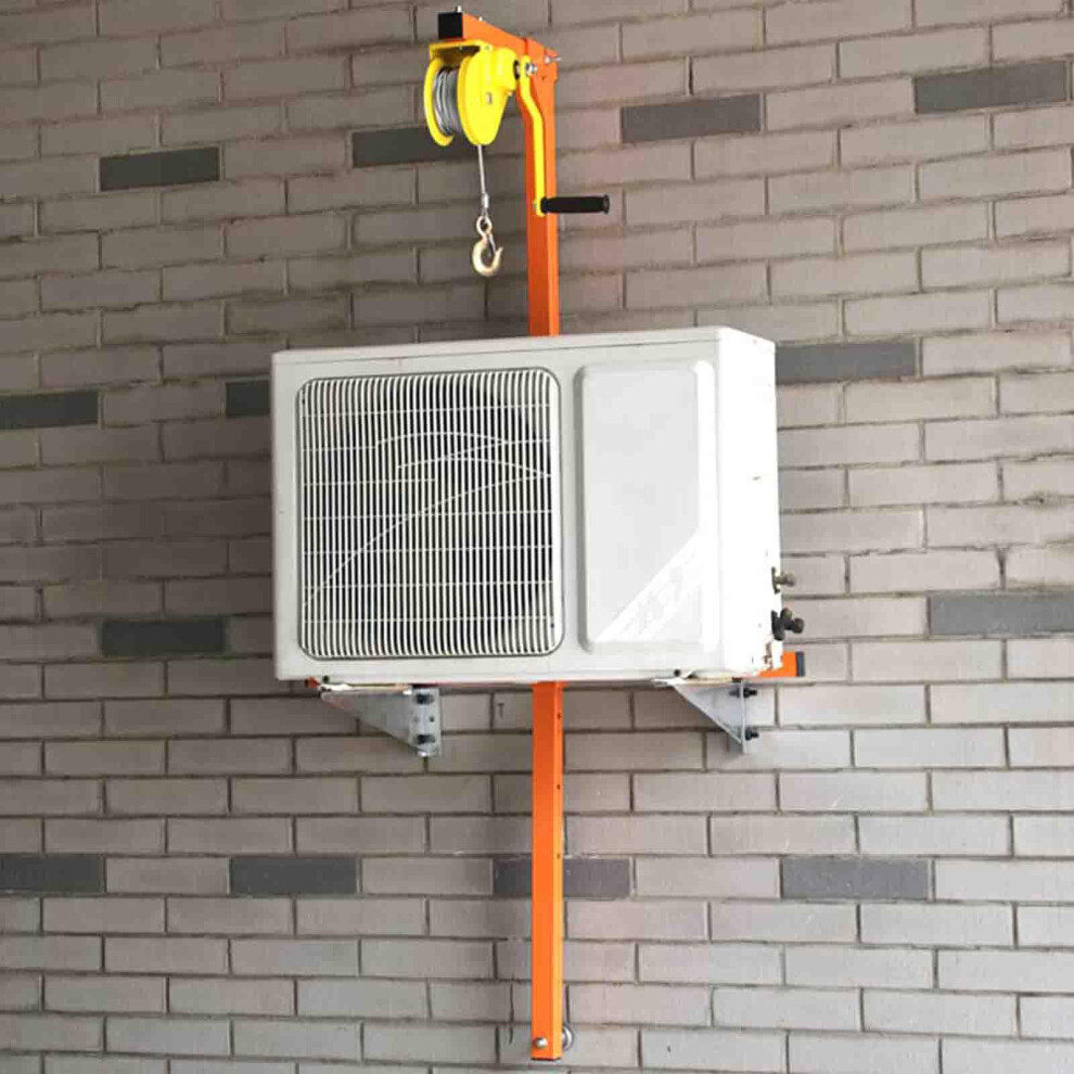 Air Conditioner Outdoor Unit Installation Crane, 150kg Capacity Hand-cranked Winch for 15m Height, Durable and Reliable-image-OPC-PKC8VV7-NEW