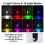 4PCS Wireless LED Strobe Lights with Remote Control, 8 Colors USB Charing Waterproof Emergency Warning Lights 15