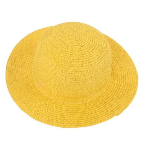 Straw Hat Wide Brim Sun Blocking Lightweight Woven 2