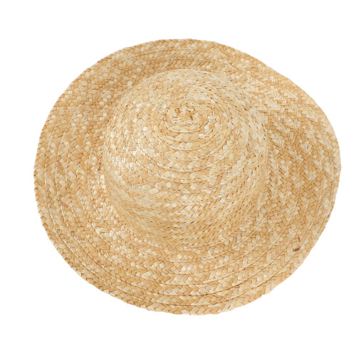 Straw Hat with Elastic String 35cm Wide Brim Sun 2