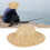 Straw Hat with Elastic String 35cm Wide Brim Sun 11