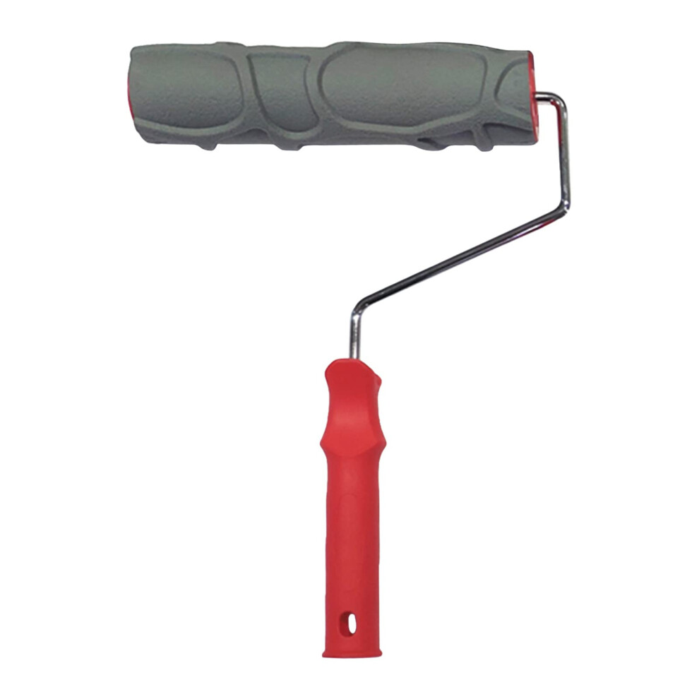 10 Inch Rubber Embossed Paint Roller Brush For Stone Texture Wall Decoration Indoor Outdoor Home Use 6038364141101