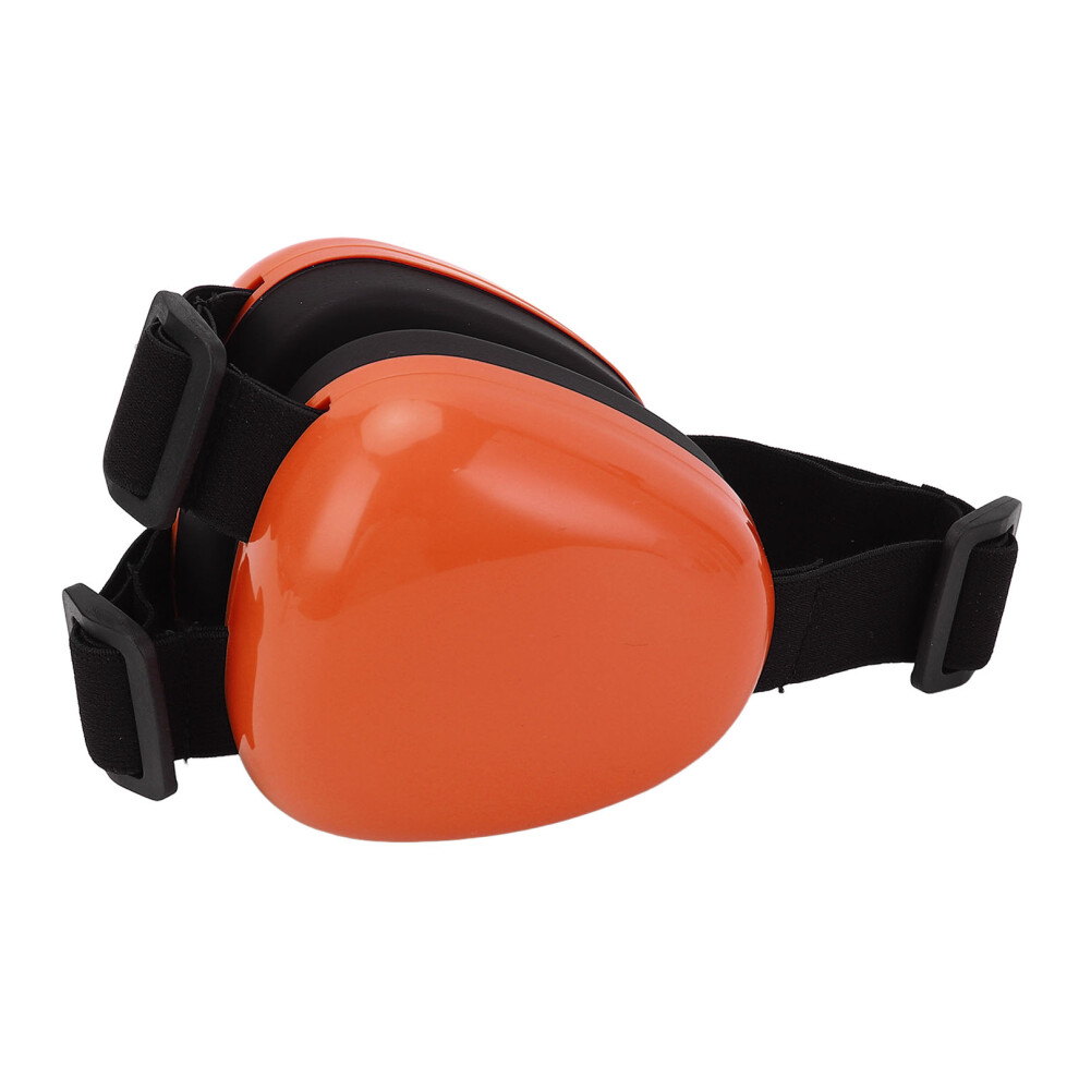 Orange Adjustable Dog Ear Muffs Noise Cancelling Headphones For Fireworks,