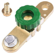12V-24V Side Post Car Battery Disconnect Switch , Car Battery Terminal Link Switch, Battery Cutoff Shut Off Kill Switch (with Long Bolt)