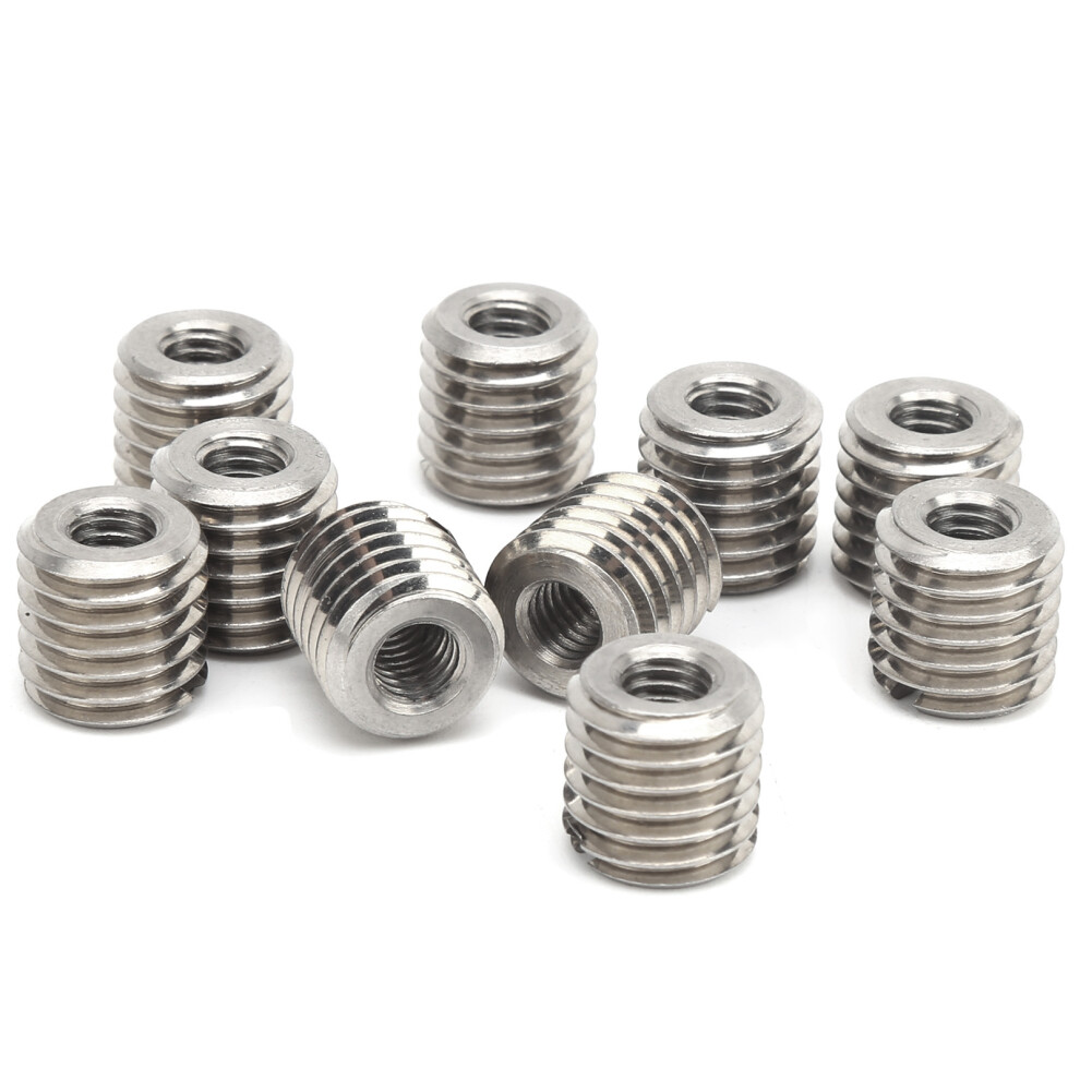 10Pcs Thread Inserts Male Female Reducing Nut
