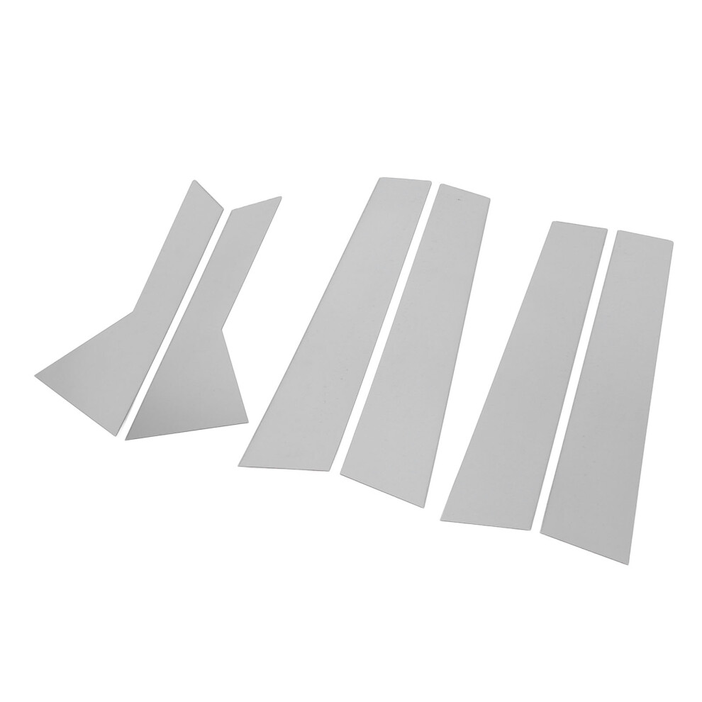 6Pcs Chrome Pillar Post Cover Trim Weather-Resistant High Strength For Vehicle 7891346669326
