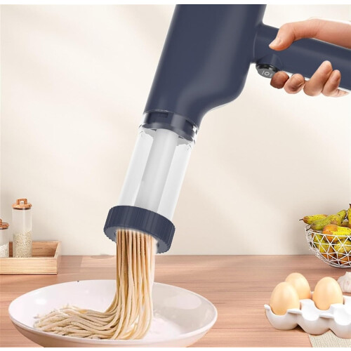 Noodle Press Electric Pasta Maker Handheld Rechargeable Kitchen Tool Blue 30x20.5x5.4cm Compact Pasta Machine 1