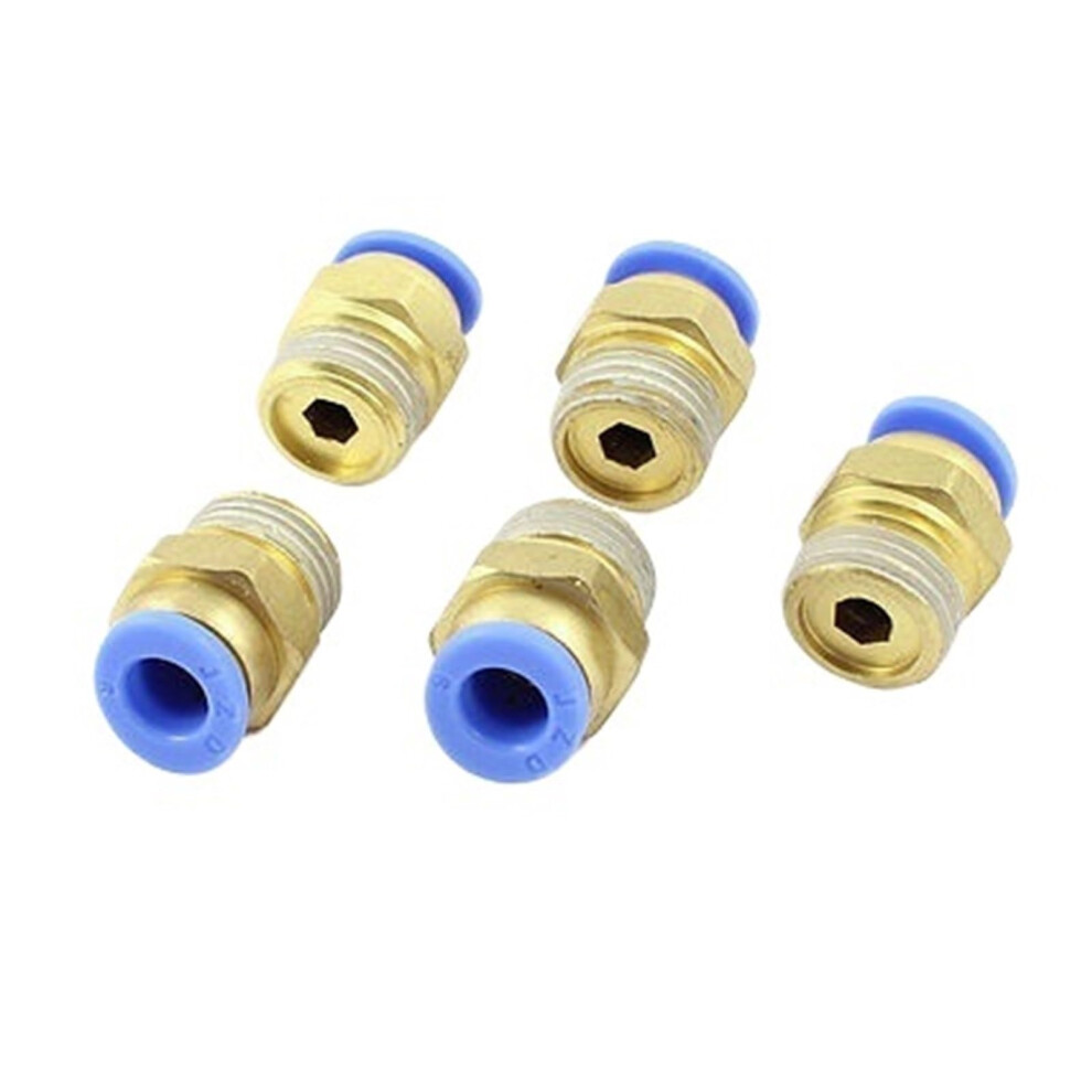 1/4" Pt Male Thread Push In Joint Pneumatic Connector 6Mm 8Mm 10Mm 12Mm Quick Fittings 5Pcs 10Mm 9016109668684