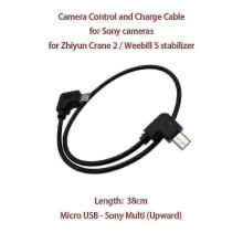 For Zhiyun Crane 2 / Weebill S Stabilizer To Sony Cameras , 38cm Control And Charge Cable Micro Usb To Multi ( Upward )