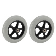 Elektrischer Rollstuhl 8 Zoll breites graues Ersatzrad für reibungslose Mobilität
