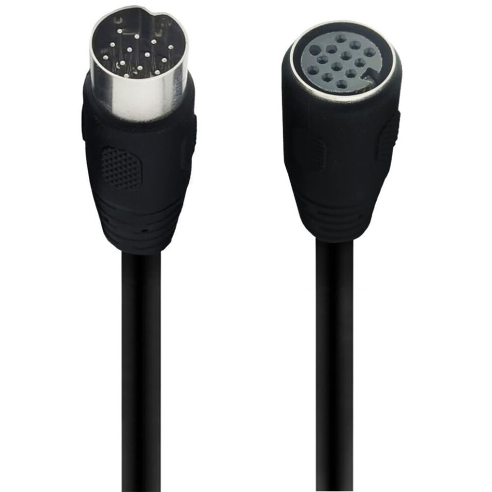 Din 13 Pin Male To Male/Female Control Cable For S-Video Power Signals Extension, Compatible With Stage Atomizer 6038364142016