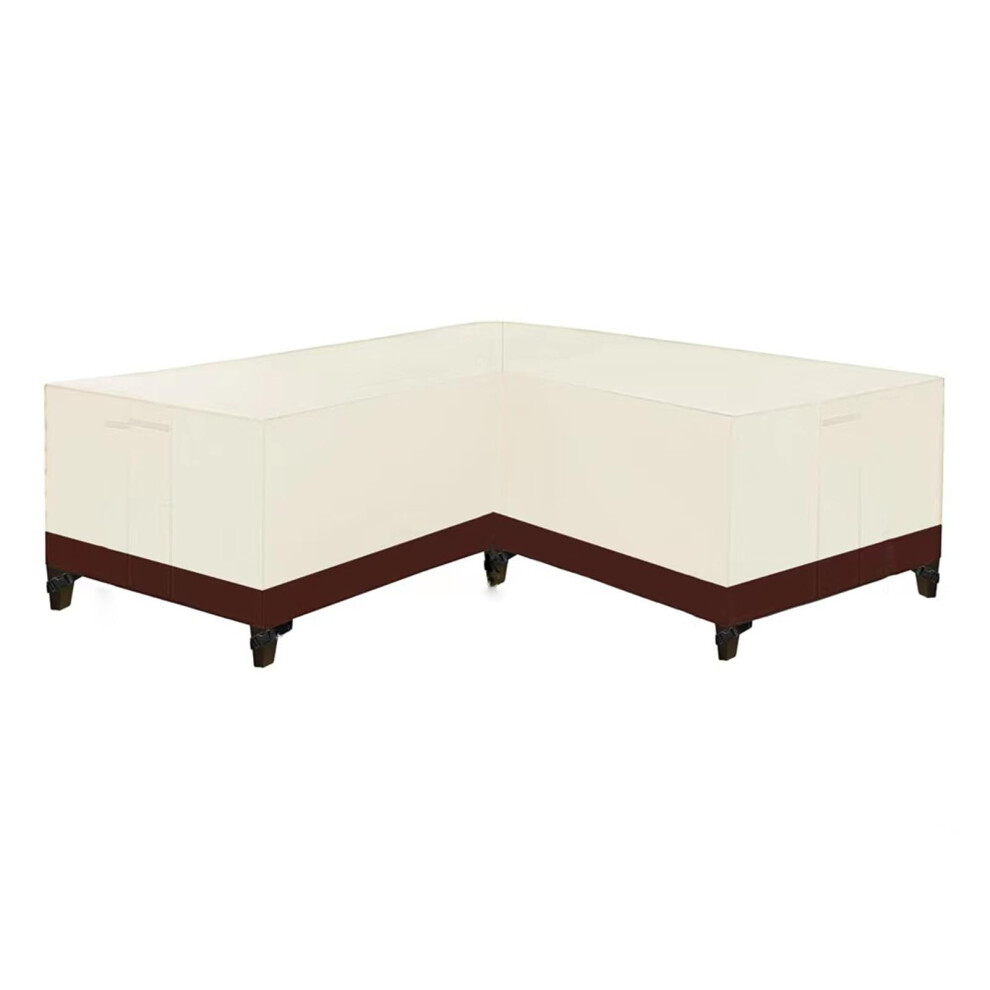 Outdoor L Shape Garden Corner Sofa Cover Waterproof 420D Oxford Fabric 300x300x98cm Heavy Duty Sectional Furniture Protector-image-OPC-PKC8Y75-NEW