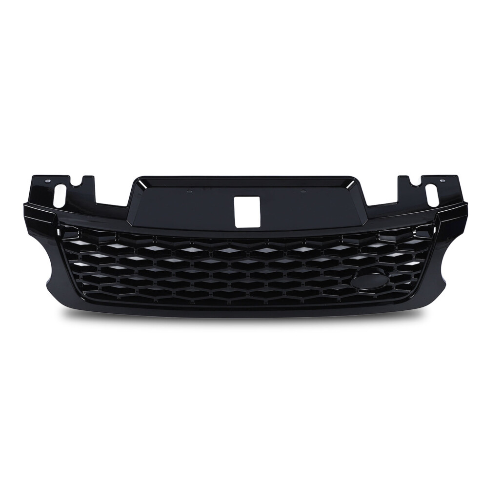 Front Bumper Lower Grille Glossy Long Black 8320539898834