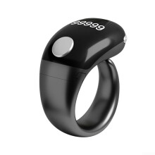 Smart Ring Counter with LCD Display, Portable Design, Black Color for Daily Use and Easy Counting