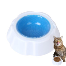 Pet Cooling Bowl for Dogs - Small Blue Cooling Bowl for Pets | Summer Cooling Water Bowl for Cats and Dogs