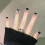 False Nails False Nails with Black Shiny Artificial Nails for Daily Wear Medium Size Nails 4