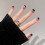 False Nails False Nails with Black Shiny Artificial Nails for Daily Wear Medium Size Nails 5