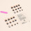 False Nails False Nails with Black Shiny Artificial Nails for Daily Wear Medium Size Nails 6